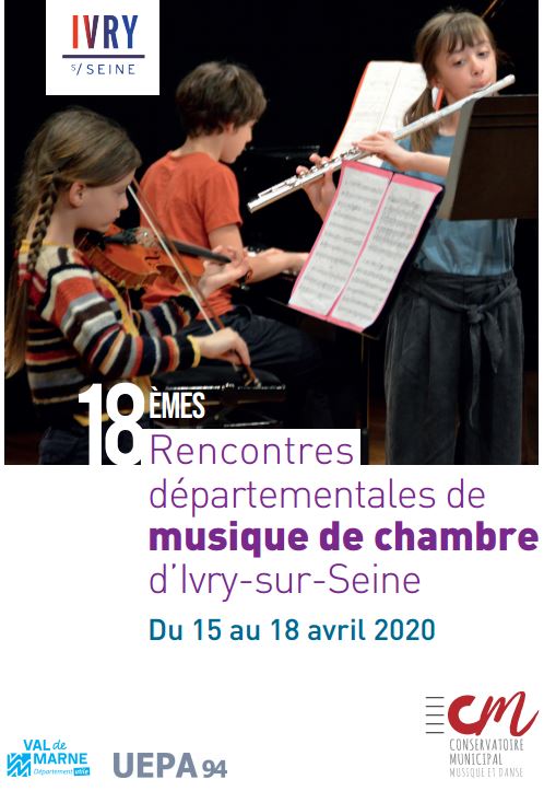 [REPORTÉ] 18èmes rencontres départementales de musique de chambre – du 15 au 18 avril 2020